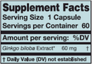ginkgo (karuna responsible nutrition) supplement facts
