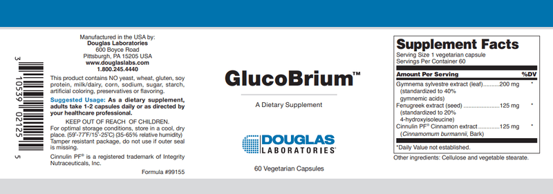 Buy GlucoBrium Douglas Labs