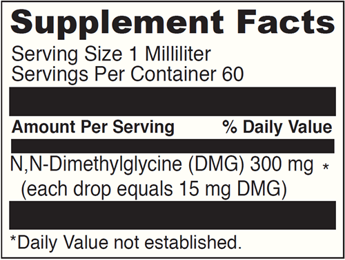 Gluconic Dmg Liquid 300 Mg DaVinci Labs Supplement Facts