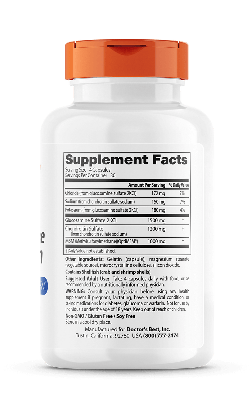 Glucosamine/Chondroitin/MSM (Doctors Best) Side-1