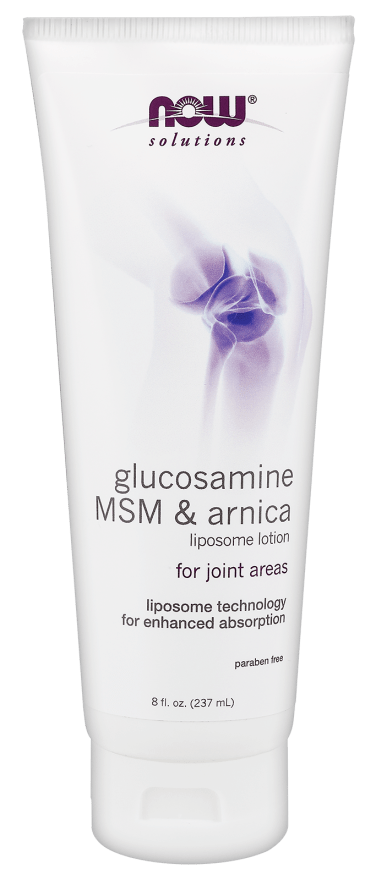 Glucosamine MSM & Arnica Lotion (NOW) Front