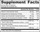 glucosamine + chondroitin + msm jarrow formulas supplement facts