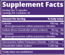 glucosamine chondroitin (metabolic response modifier) supplement facts
