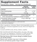 glucosamine & chondroitin (protocol for life balance) supplement facts