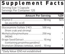 Glucosamine + Msm Forte 120 Count