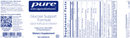 glucose support formula label