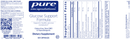 glucose support formula pure encapsulations label
