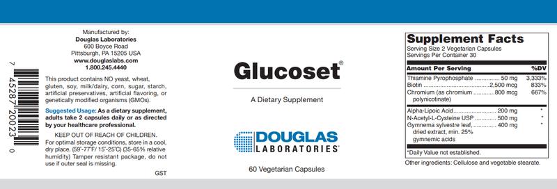 Buy Glucoset Douglas Labs
