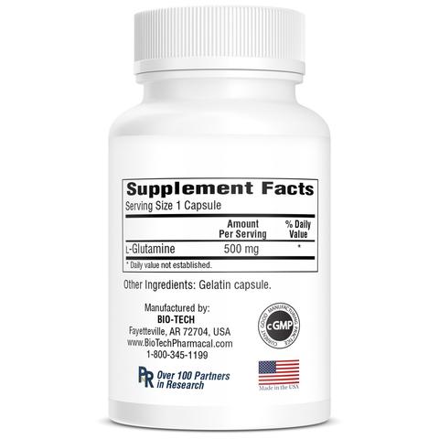 Glutamine 500 mg (Bio-Tech Pharmacal) Supplement Facts