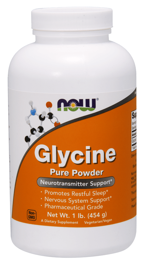 Glycine Powder (NOW) Front