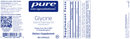 glycine pure encapsulations label