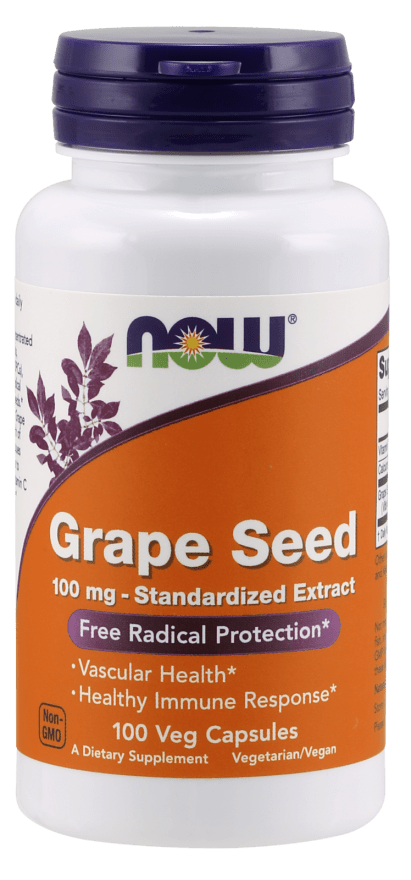 Grape Seed Extract 100 mg (NOW) Front