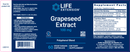 grapeseed extract (life extension) label