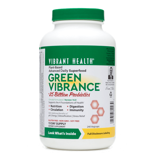 Green Vibrance Capsules (Vibrant Health) Front