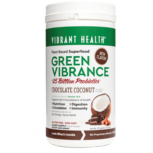 Green Vibrance Chocolate Coconut (Vibrant Health) Front