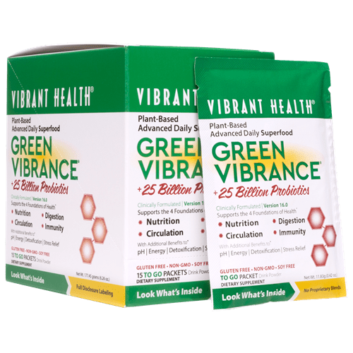 Green Vibrance Packets (Vibrant Health) Front