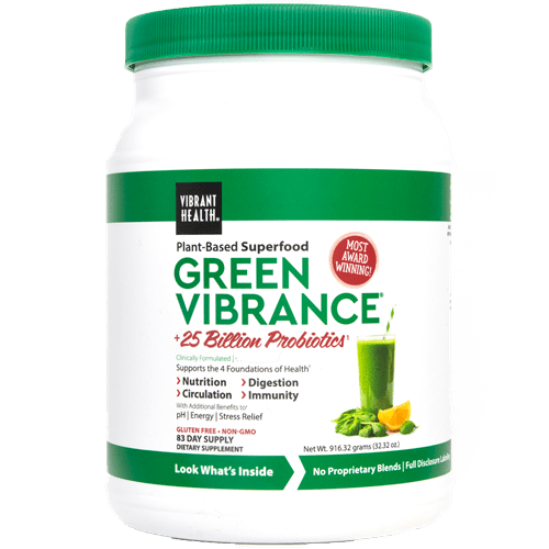 Green Vibrance +25 Billion Probiotics (Vibrant Health) Front