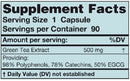 green tea (karuna responsible nutrition) supplement facts