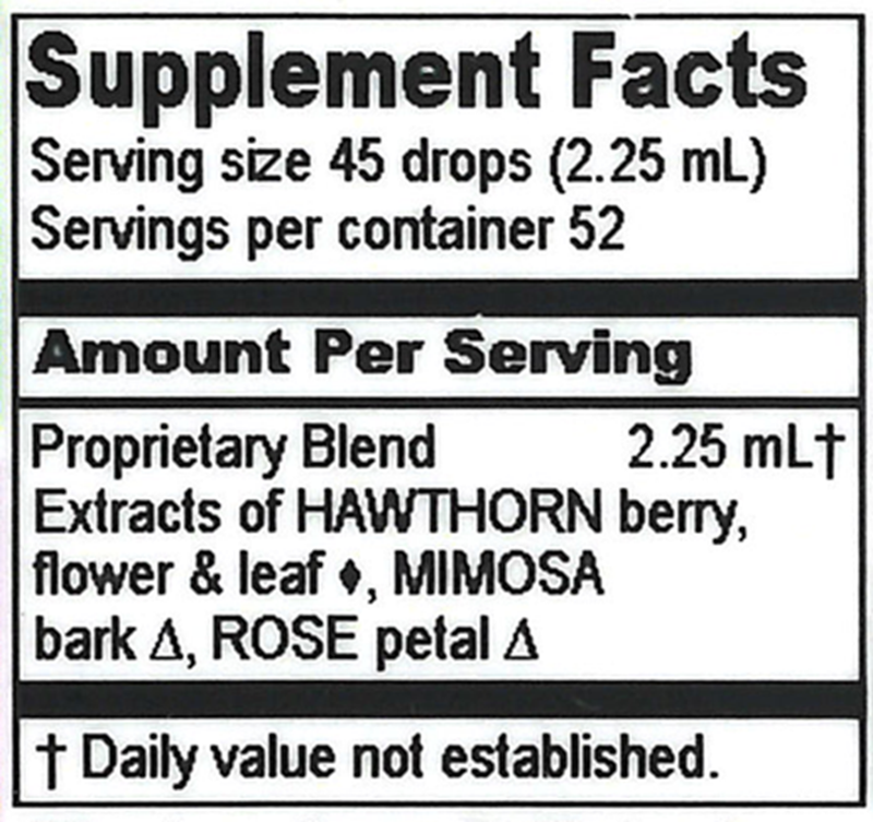 Grief Relief (Herbalist Alchemist) Supplement Facts