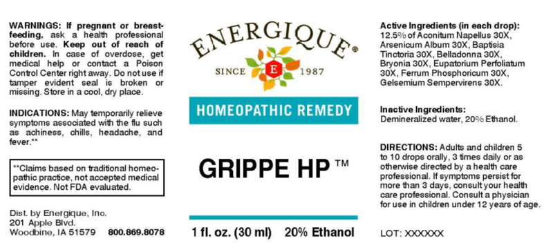 Grippe HP (Energique) Label