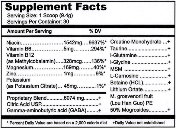 Grounded (Pacific BioLogic) supplement facts