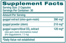 guggul himalaya wellness supplement facts