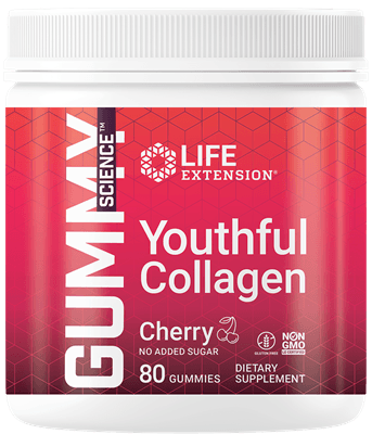 Gummy Science™ Youthful Collagen (Cherry) (Life Extension) Front
