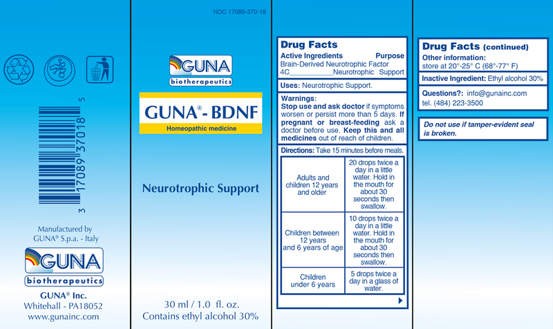 Guna-BDNF (Guna, Inc.) Label