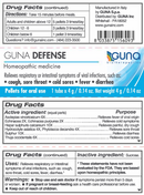 guna defense pellets label