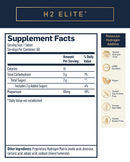H2 Elite 60 Tablets (Quicksilver Scientific) Supplement Facts