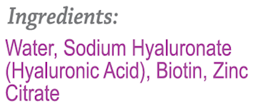 HA Biotin Hair & Scalp Spray (Hyalogic) Ingredients