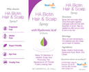 ha biotin hair & scalp spray (hyalogic) label