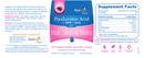 hair skin & nails (hyalogic) label