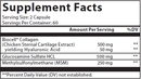 HA plus (nutritional frontiers) supplement facts