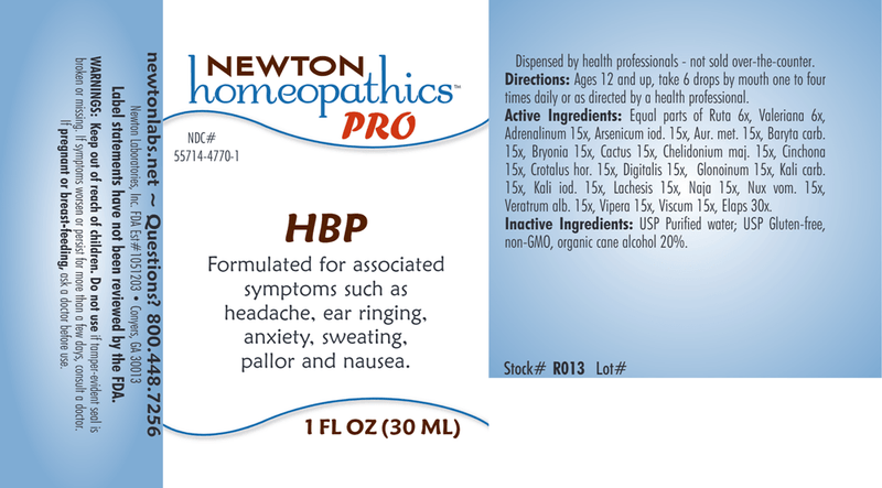 HBP (Newton Pro) Label