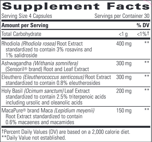 HPA Adapt (Integrative Therapeutics) supplement facts