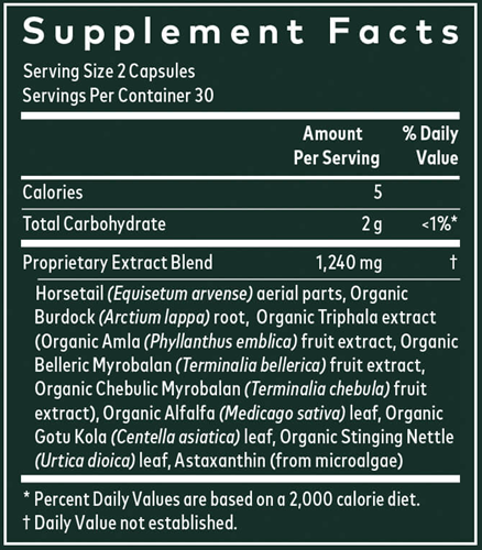 Hair, Skin & Nail Support (Gaia Herbs) supplement facts