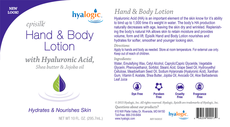 Hand & Body Lotion with HA (Hyalogic) Label