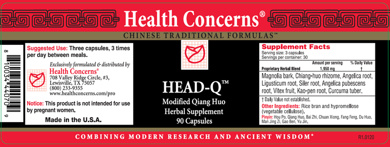 Head-Q (Health Concerns) Label
