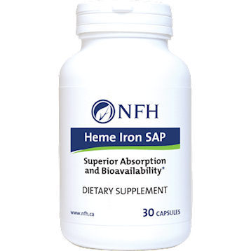 Heme Iron SAP 30ct (NFH Nutritional Fundamentals) Front