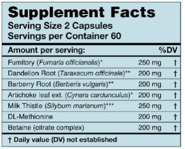 HepatoPlex (Karuna Responsible Nutrition) Supplement Facts