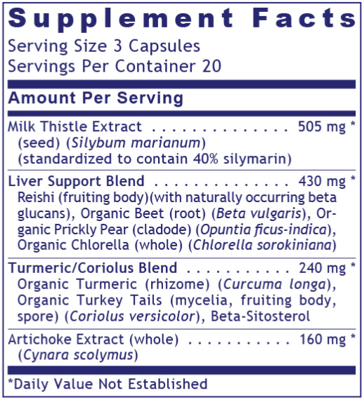 HepatoVen (Premier Research Labs) Supplement Facts