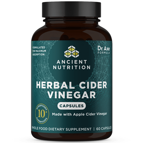 Herbal Cider Vinegar Capsules (Ancient Nutrition) Front