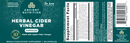 Herbal Cider Vinegar Capsules (Ancient Nutrition) Label
