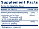 herbal sleep pm (life extension) supplement facts