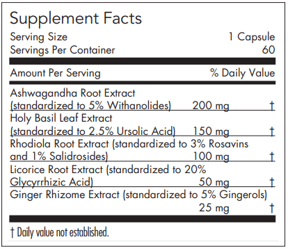 Herbal Adapt (Allergy Research Group) supplement facts