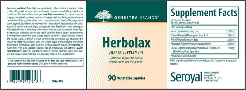 herbolax genestra label