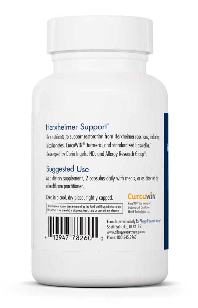 Herxheimer Support with CurcuWIN (Allergy Research Group) Side