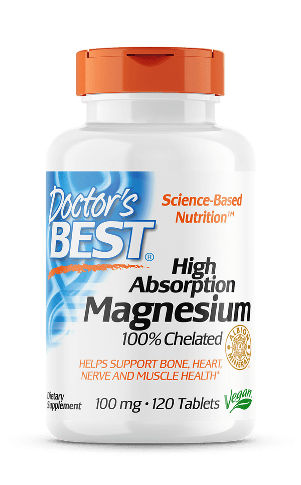 Hi Absorption 100% Chelated Magnesium (Doctors Best) Front