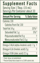 high lignan flax oil (flora) supplement facts